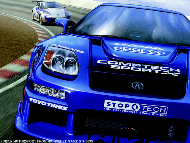 Forza Motorsport title screen for Xbox
